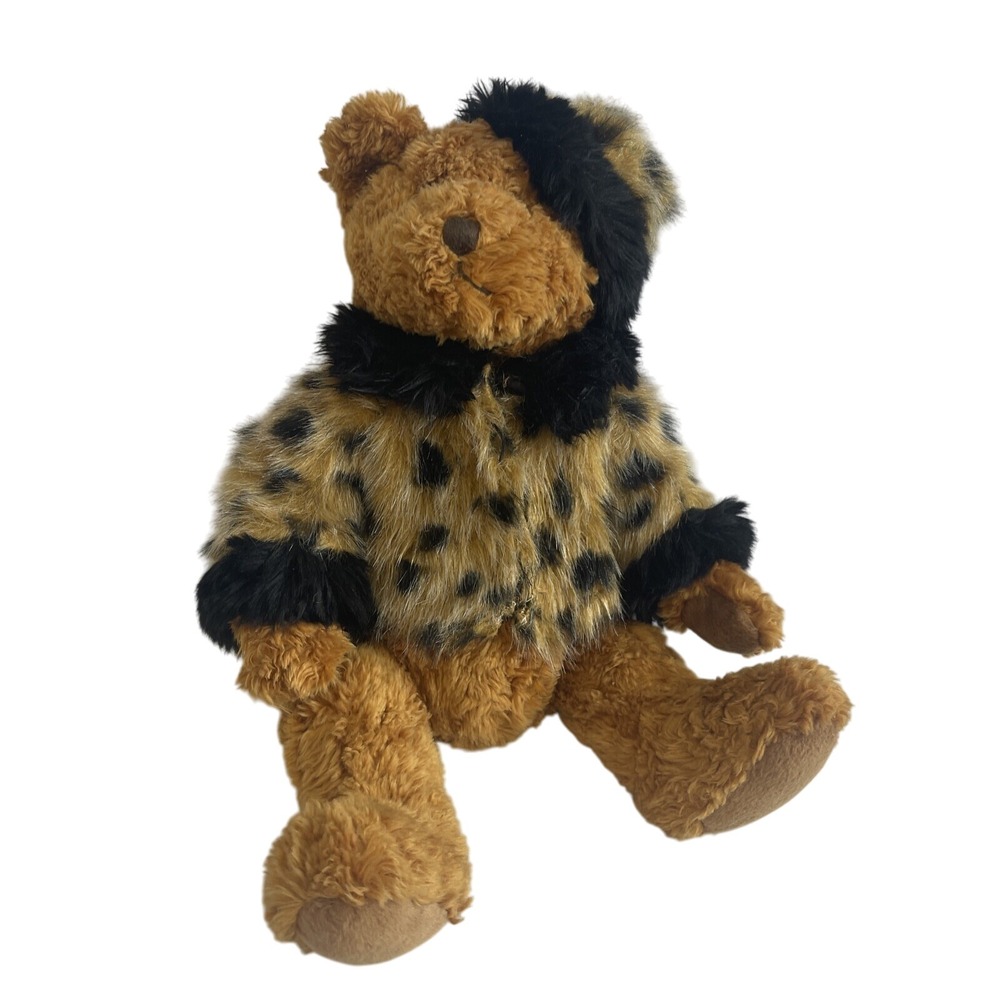 Dakin Chelsea Cheetah Print Teddy Bear Plush Toy Animal Stuffed READ